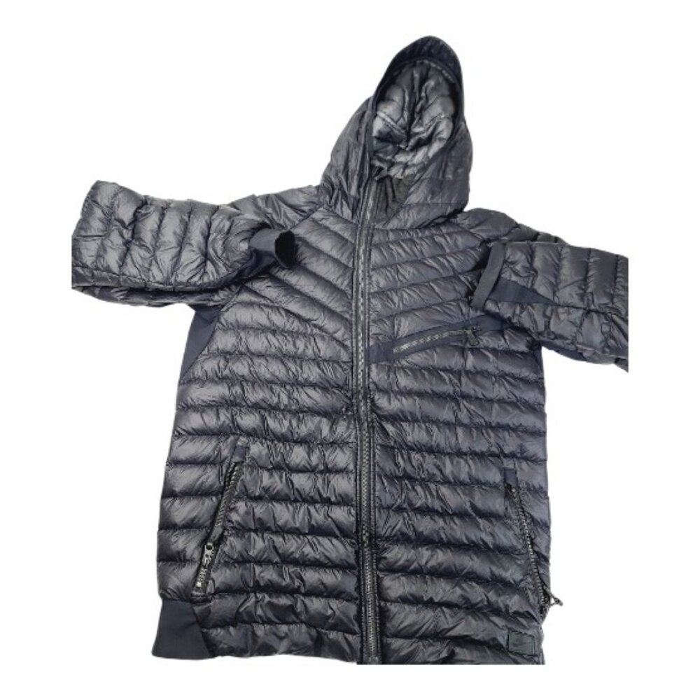 Nike Men's Black Goose Down Padded Hooded Outdoor Snow‎ Puffer Jacket Size M